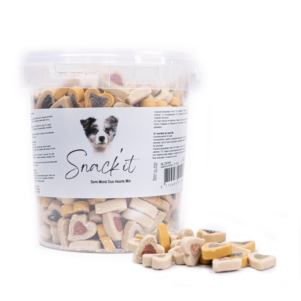 Snack'it Semi-Moist Duo Hearts Mix 500g