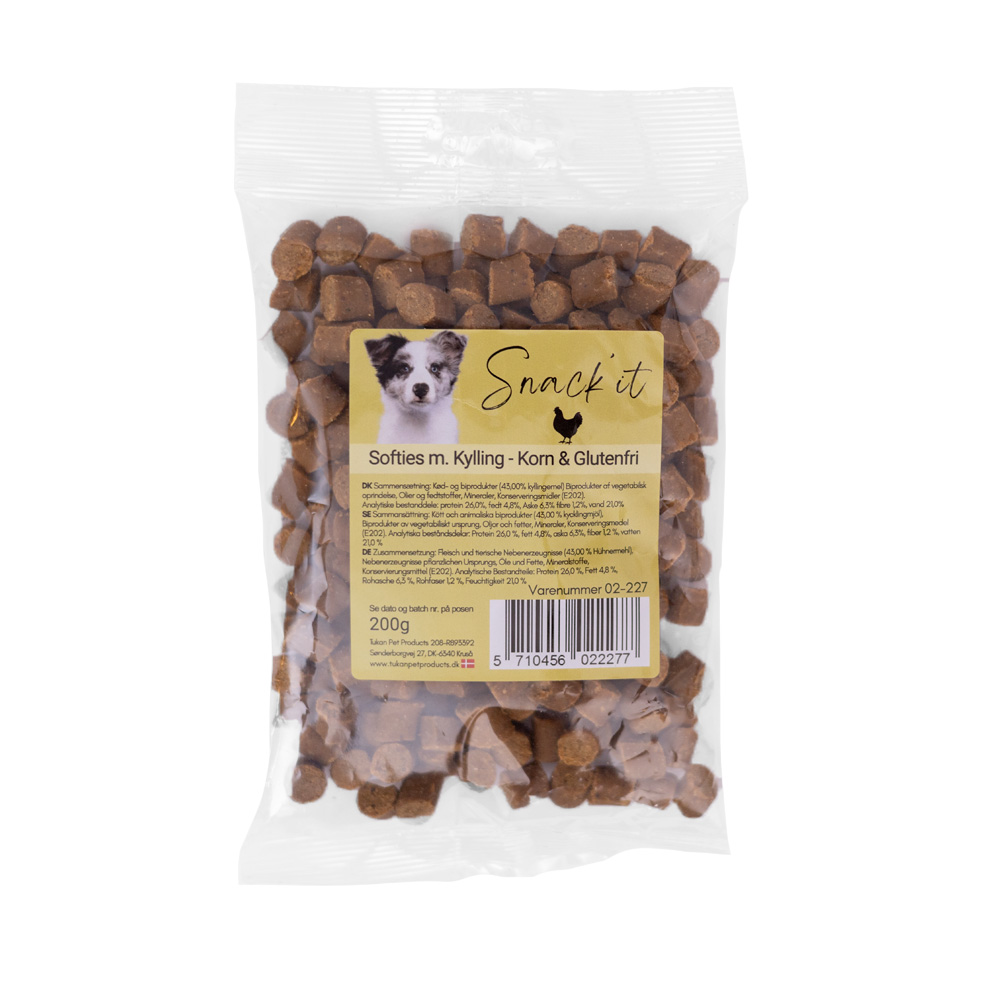 Softies m. Kylling - Korn & Glutenfri 200g