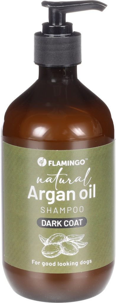 NATURAL SHAMPOO WITH ARGAN OIL FOR A DARK COAT 500ML