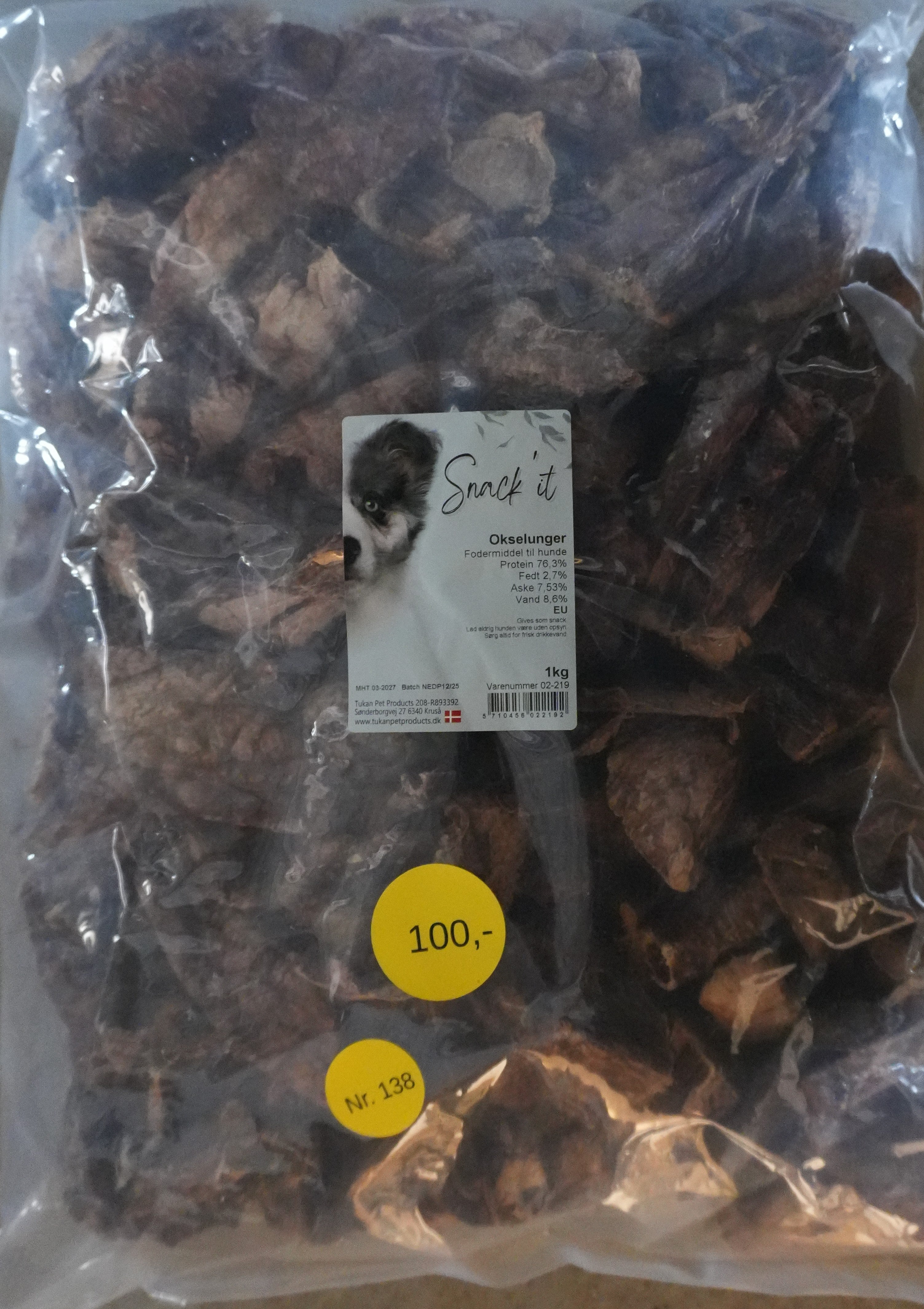 Snack'it Okselunger 1 kg