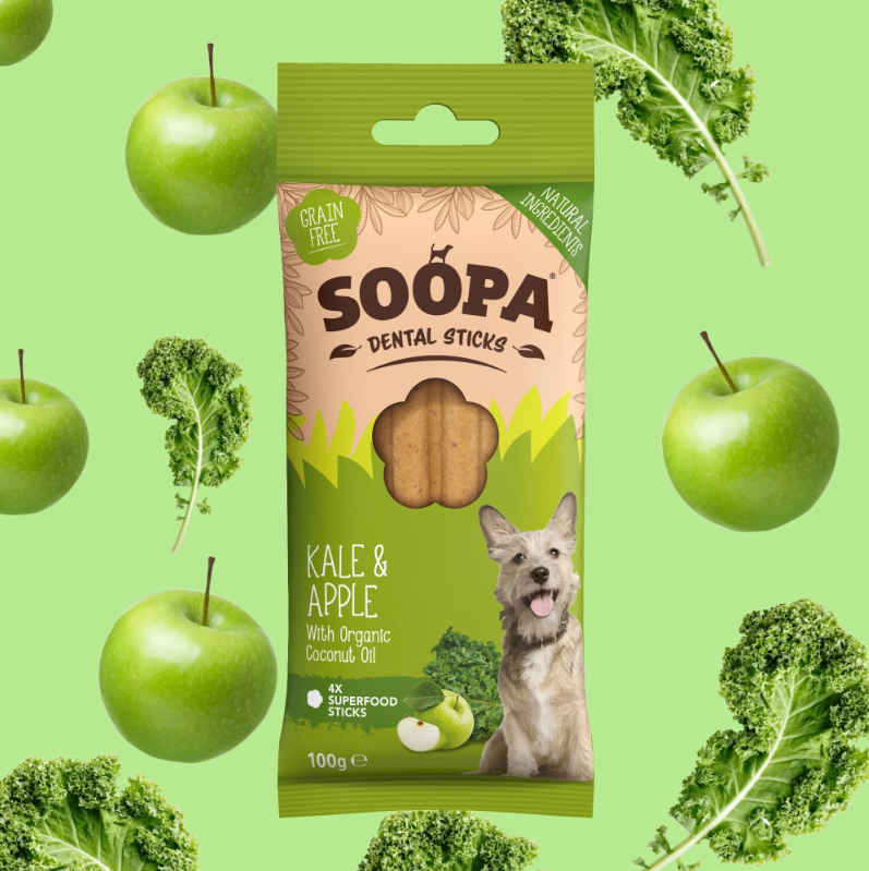 SOOPA Dental Sticks Kale & Apple 100g
