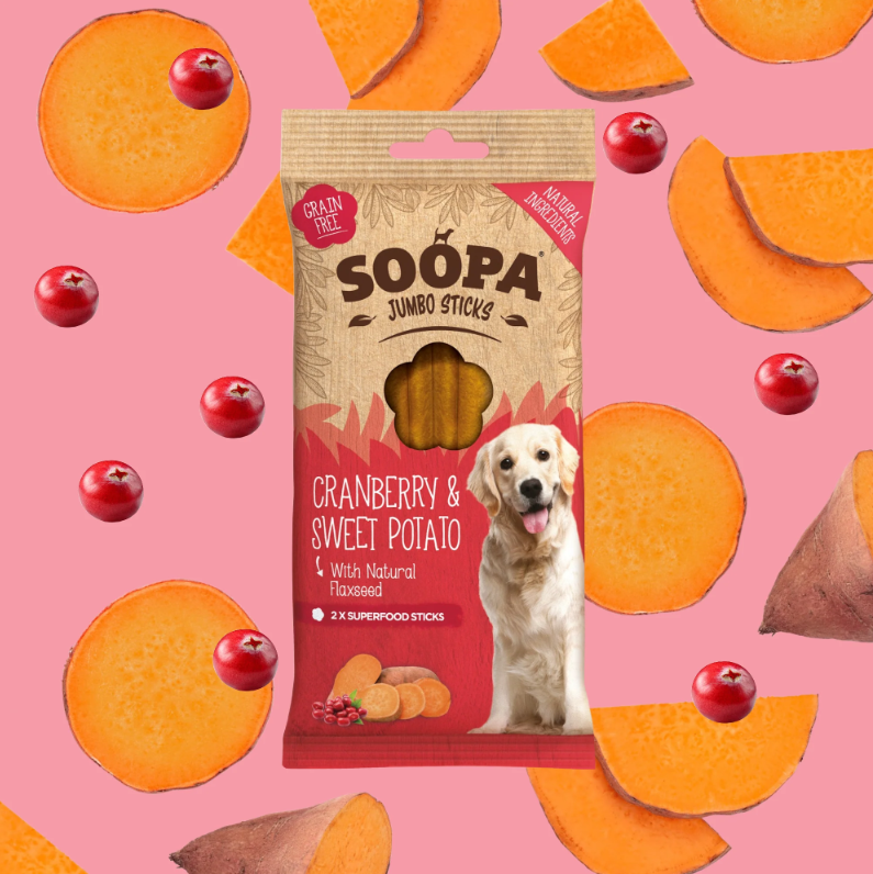 SOOPA Jumbo Sticks Cranberry & Sweet Potato 170g
