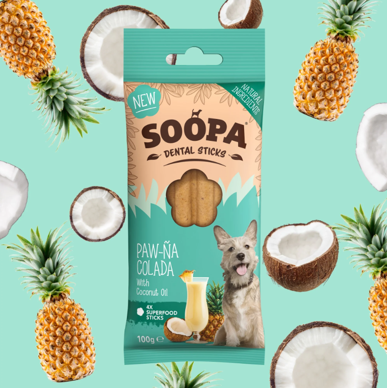 SOOPA Dental Sticks Paw-Na Colada 100g