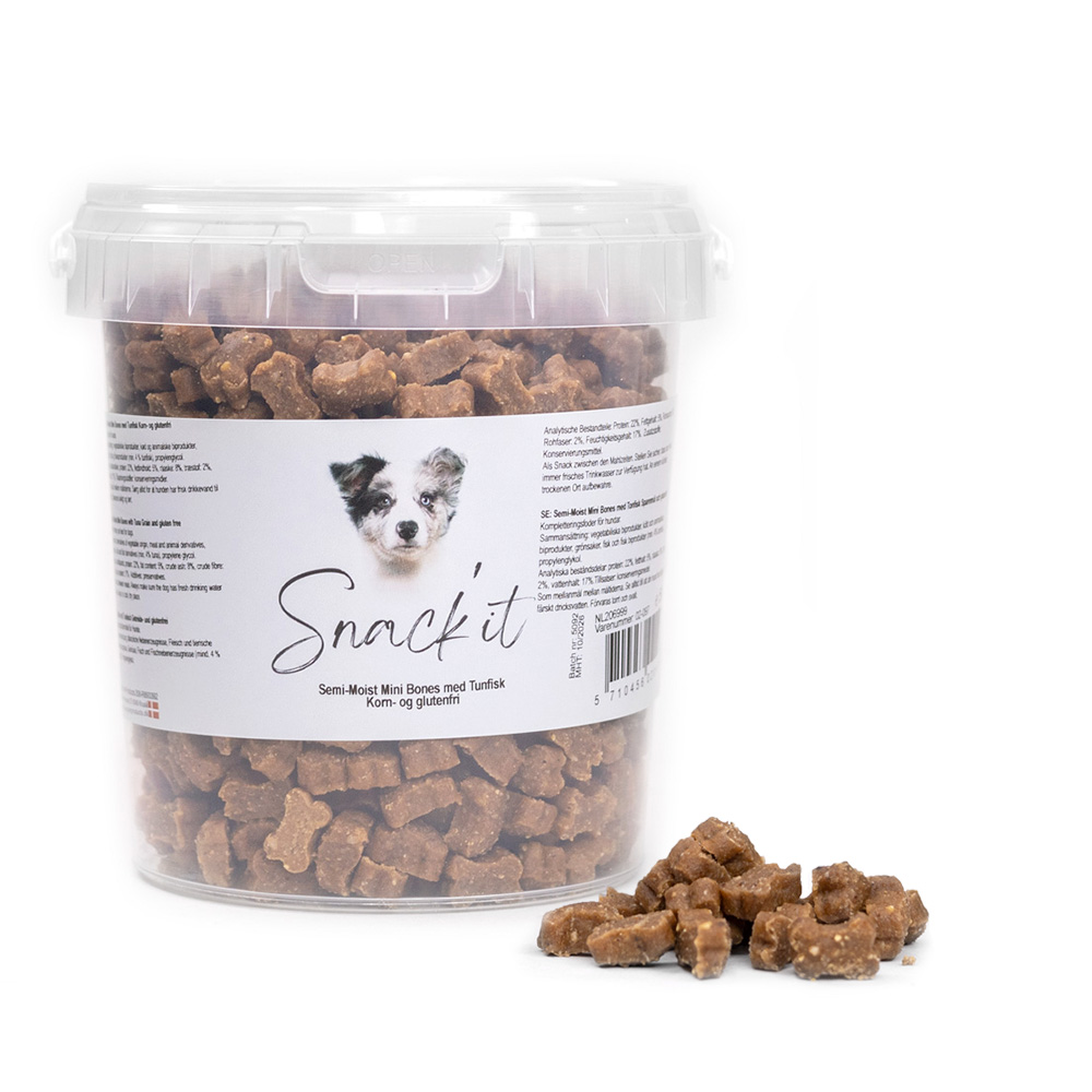 Snack'it Semi-Moist Mini Bones m. Tun 500g