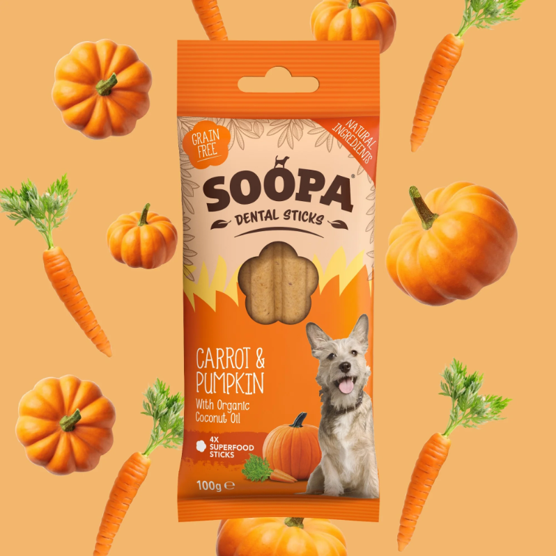 SOOPA Dental Sticks Carrot & Pumpkin 100g