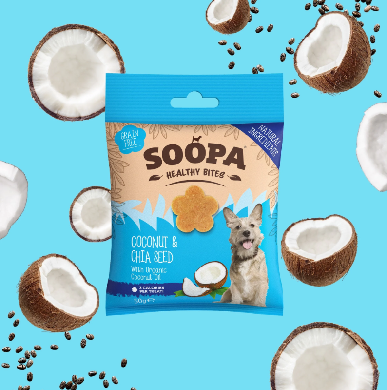 SOOPA Healthy Bites Coconut & Chia Seed 50g